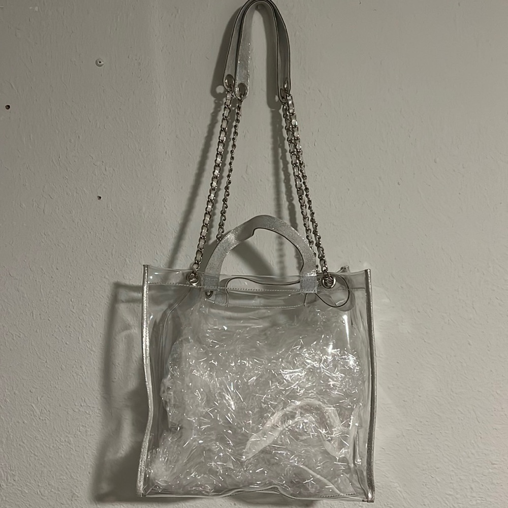 Large clear bag for sporting events